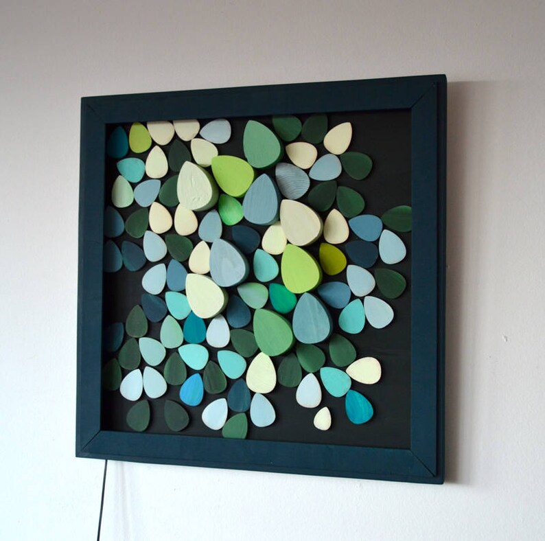 Lighted Wood Wall Art LED Wood Wall Sculpture UNIQUE Etsy