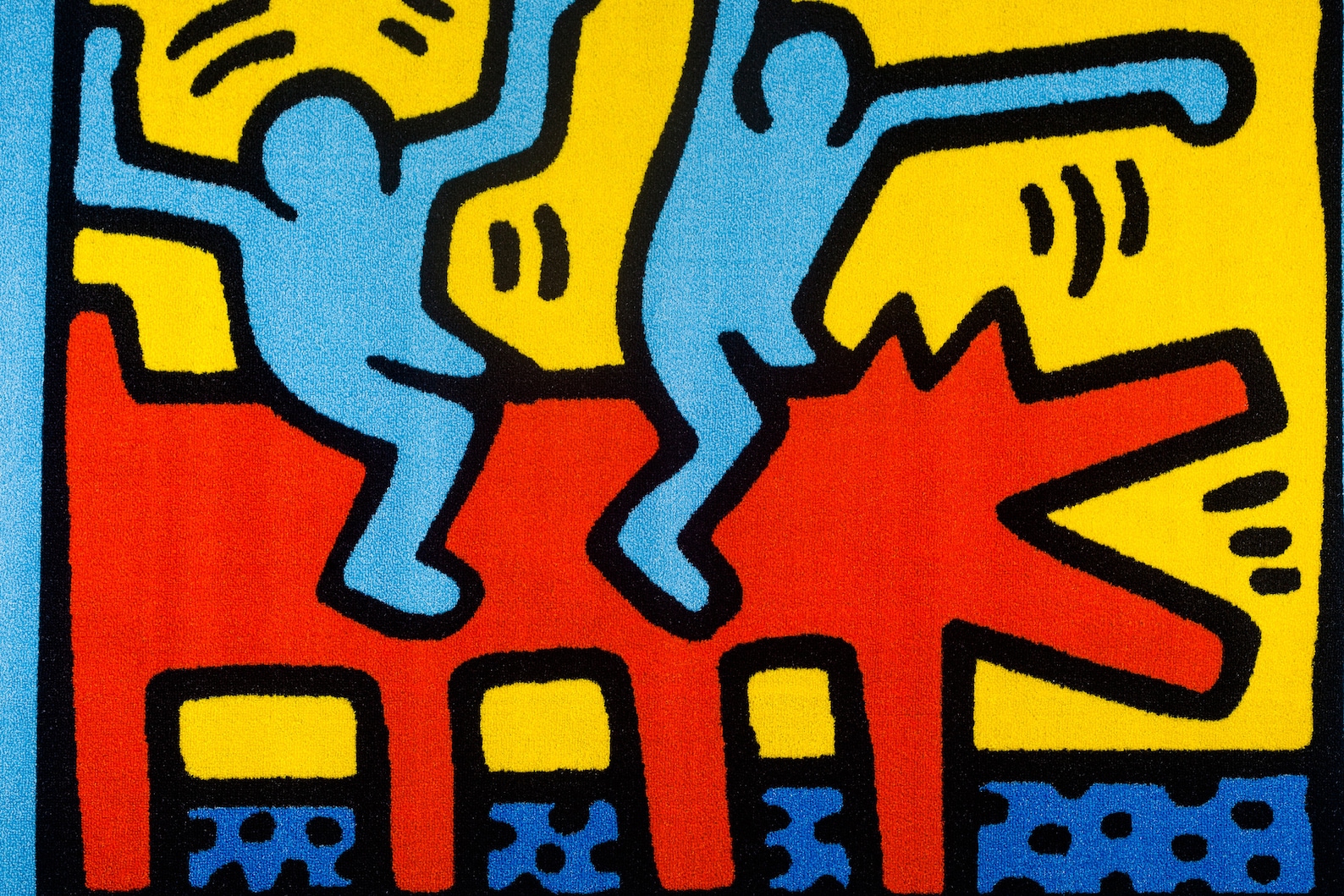Keith Haring Foundation Teppich Tanzende Figuren auf Hund Etsy