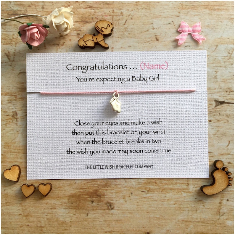 You're EXPECTING a BABY GIRL Congratulations wish Etsy