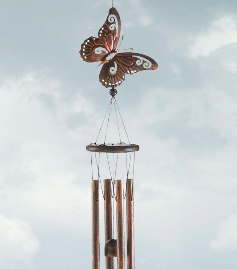 Memorial Wind Chime Butterfly Sympathy Add A Name Or Etsy   Il 794xN.1369851740 Rtxn 