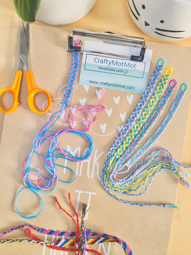 XOXO Pattern Friendship Bracelet Custom Colour Braided Woven Etsy