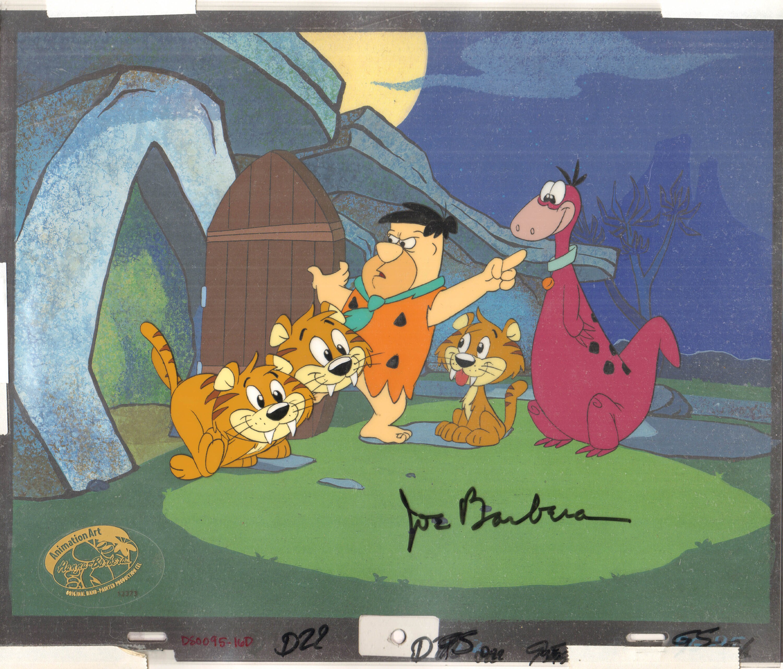 The Flintstones Fred Signed Hanna Barbera 1995 Production | Etsy