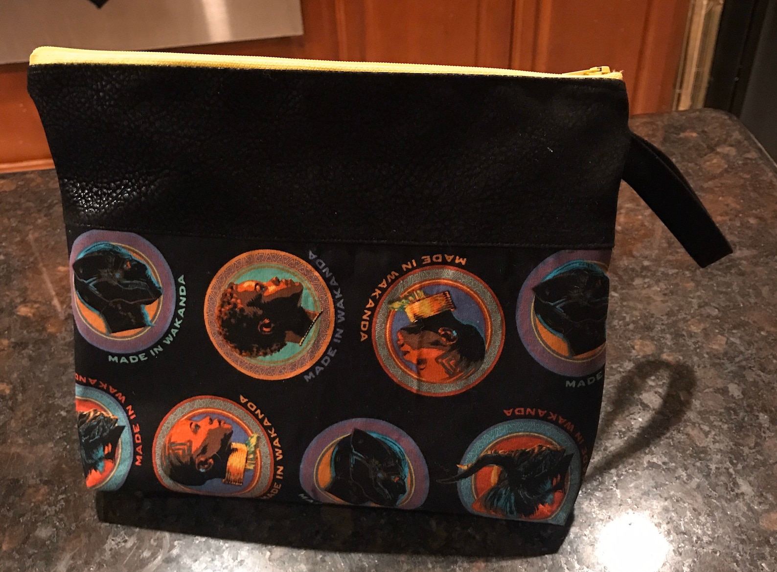 Black Panther Make up Bag with Wrislet | Etsy