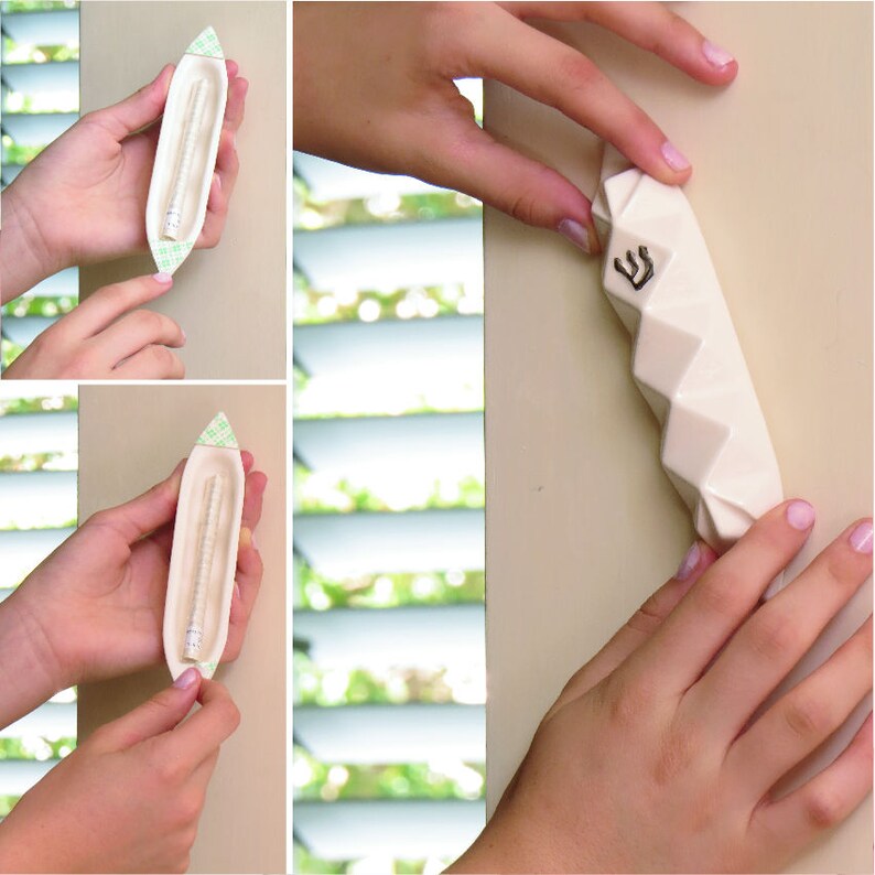 Modern Mezuzah case Contemporary Judaica Israeli design Etsy