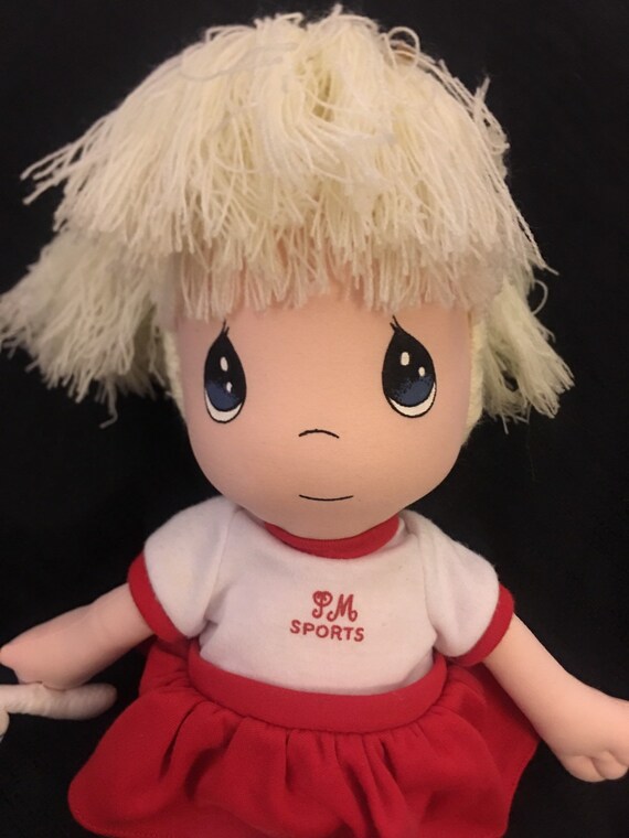 Precious Moments Soft Doll with RedWhite Tennis Outfit
