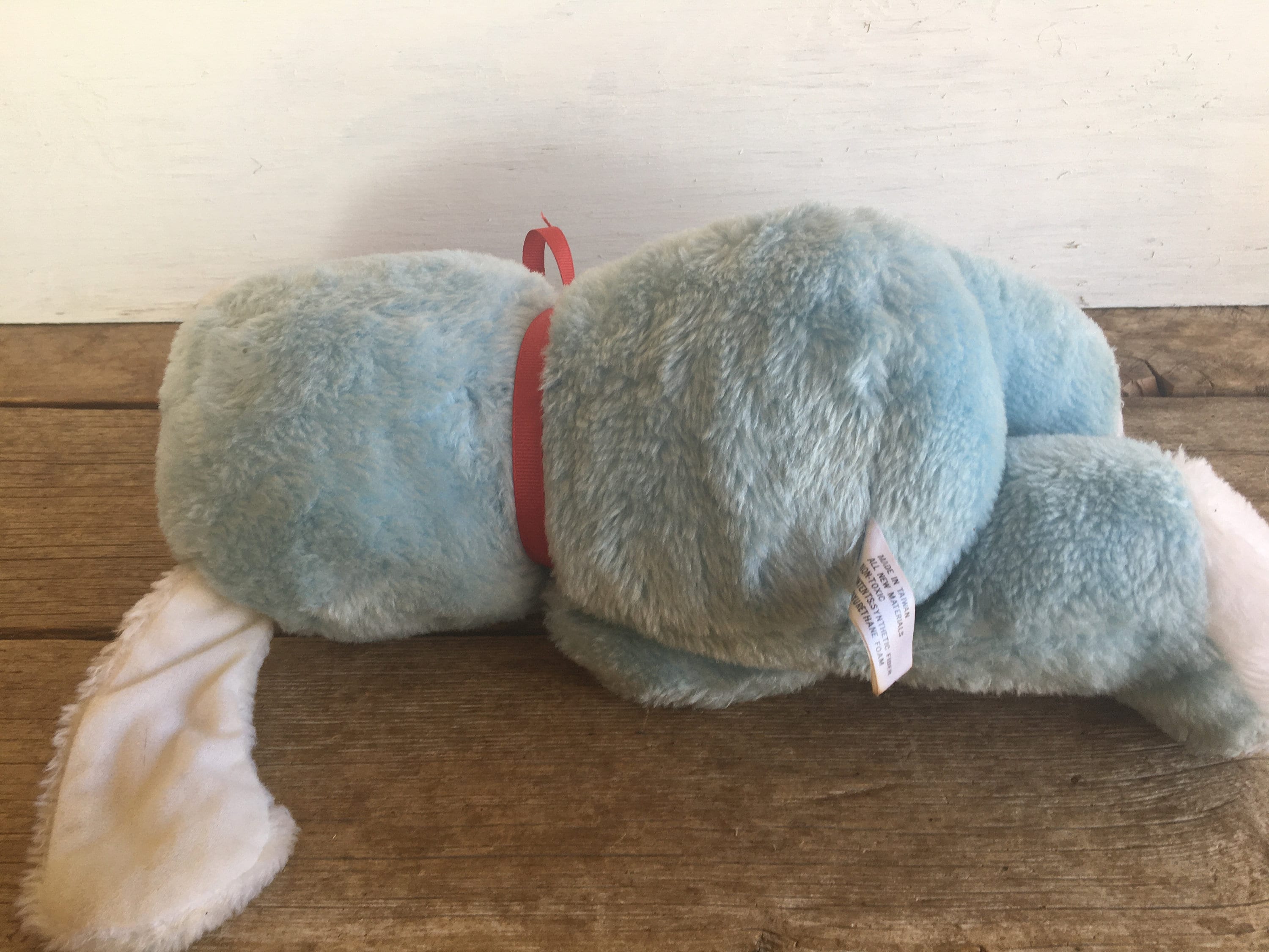 blue plush dog