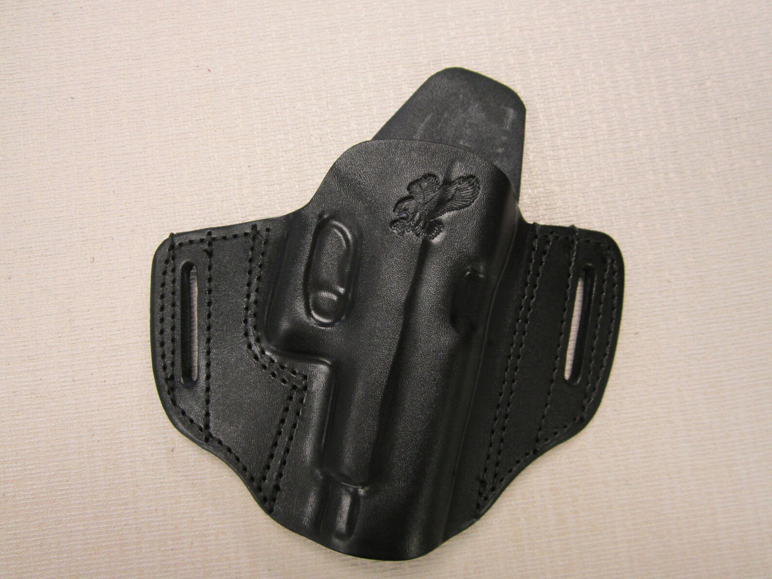 GLOCK 48 formed leather pancake holster Owb belt holster Etsy