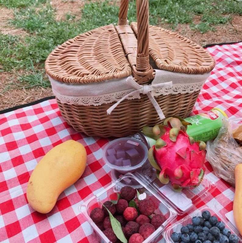 Willow picnic basketpersonalized basket gift for wedding | Etsy