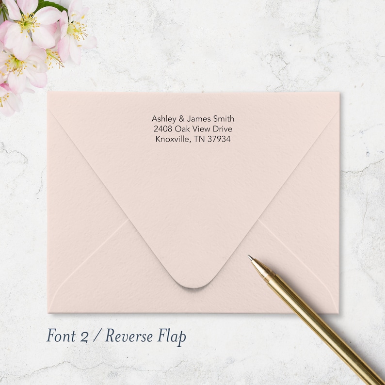 envelopes with return address printed