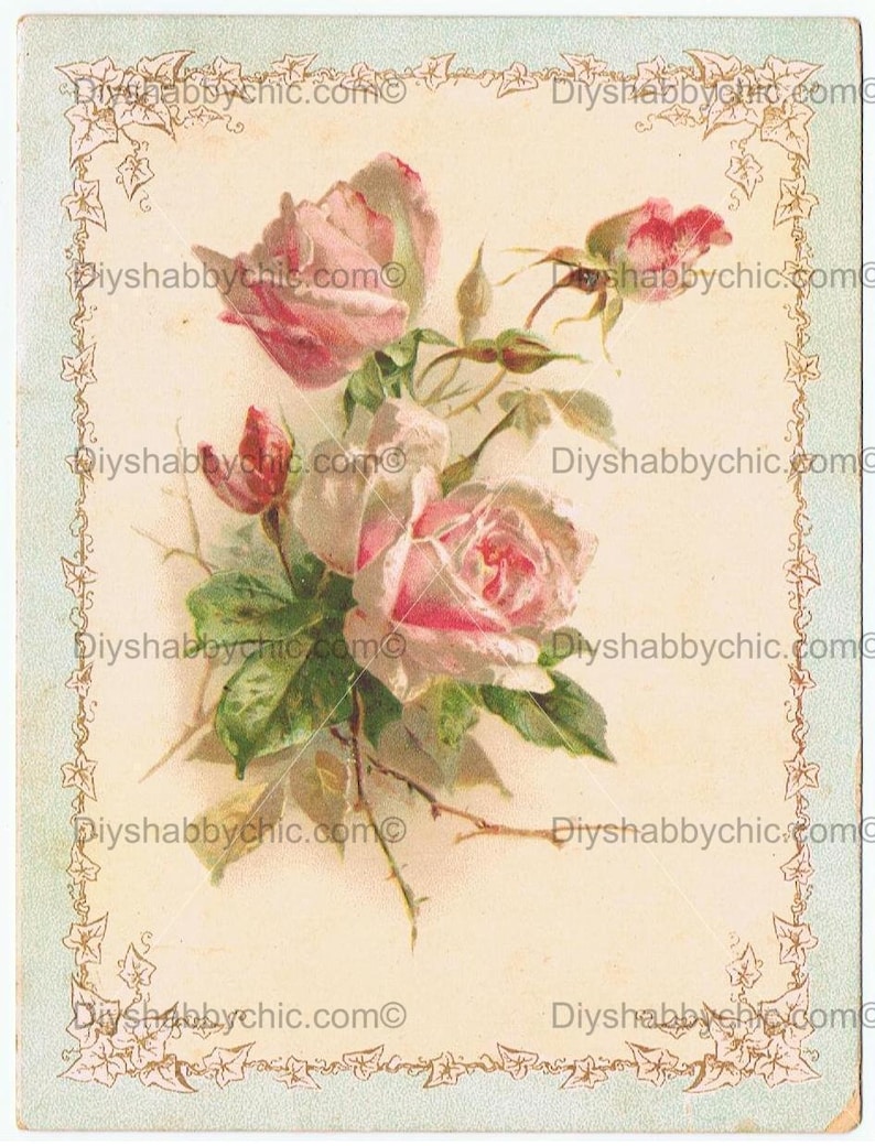 furniture decals shabby chic french image transfer antique ivy etsy