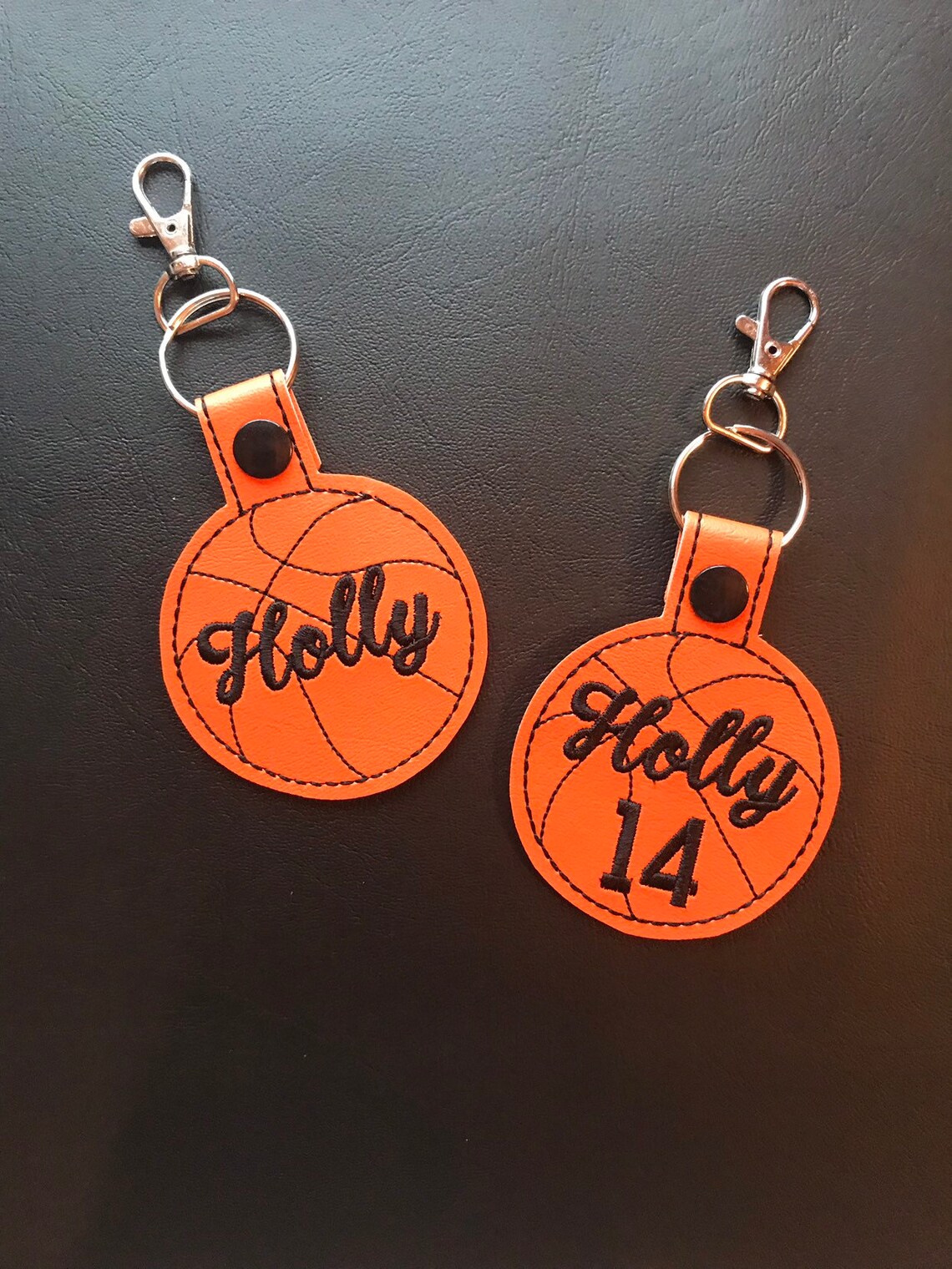 Personalized Basketball Keychain LargeCursive Name Only Etsy
