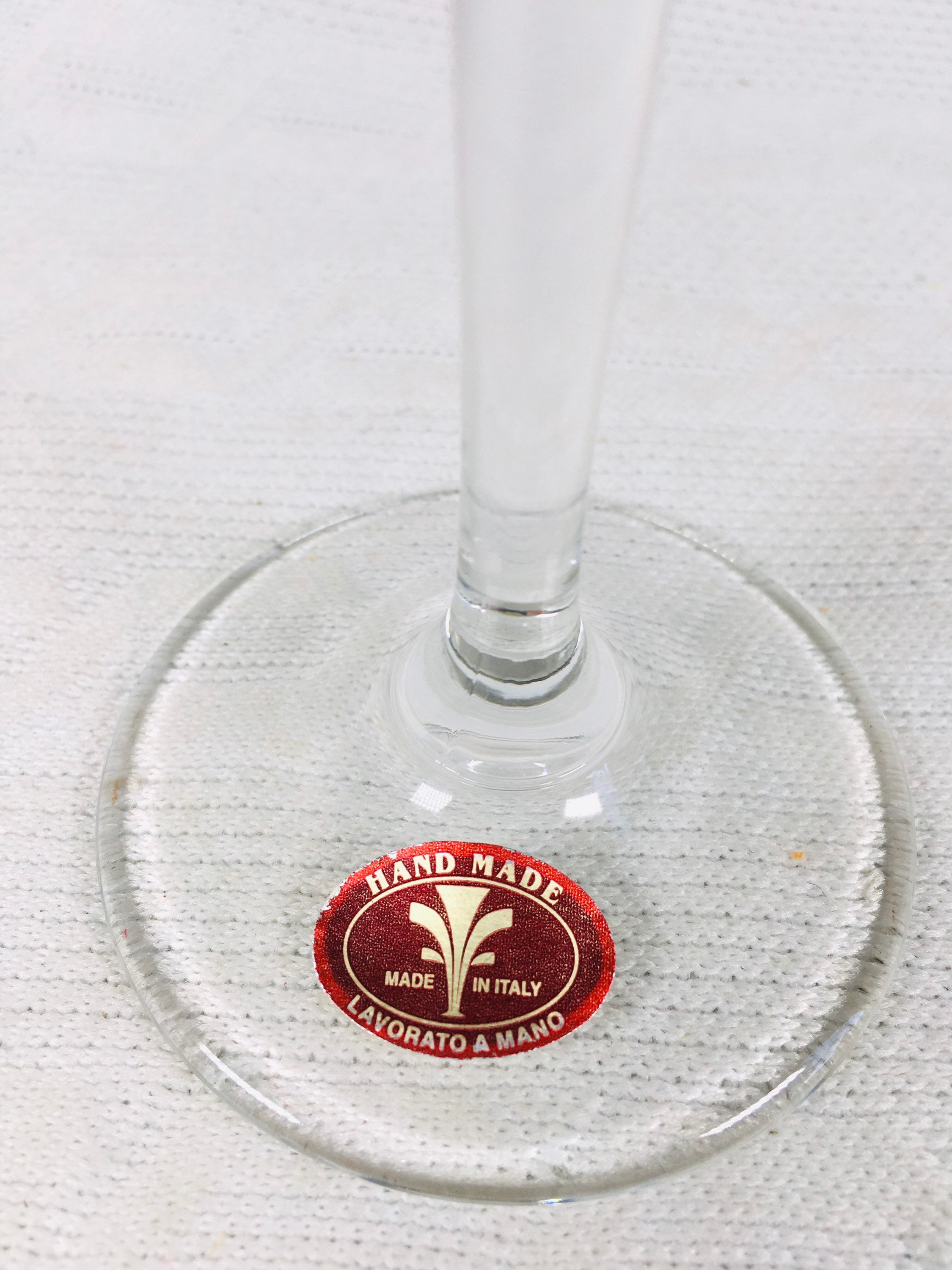 lavorato a mano wine glasses