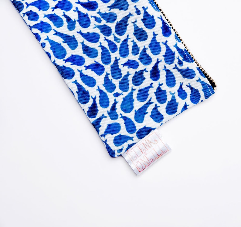 Pencil Case Pencil Pouch Make Up Bag Blue Whale Pouch | Etsy