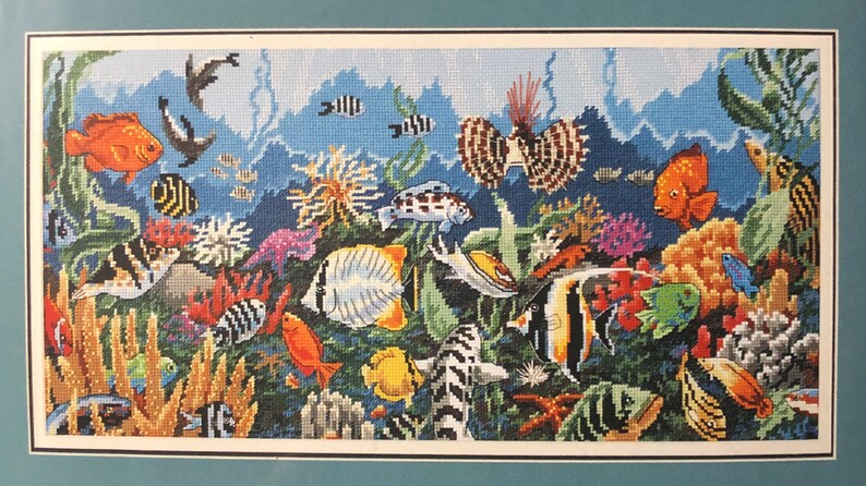Underwater Paradise by Charles Lynn Bragg for Dimensions Inc Counted Cross Stitch KIT Sea Ocean Coral Fish Animals The Gold Collection