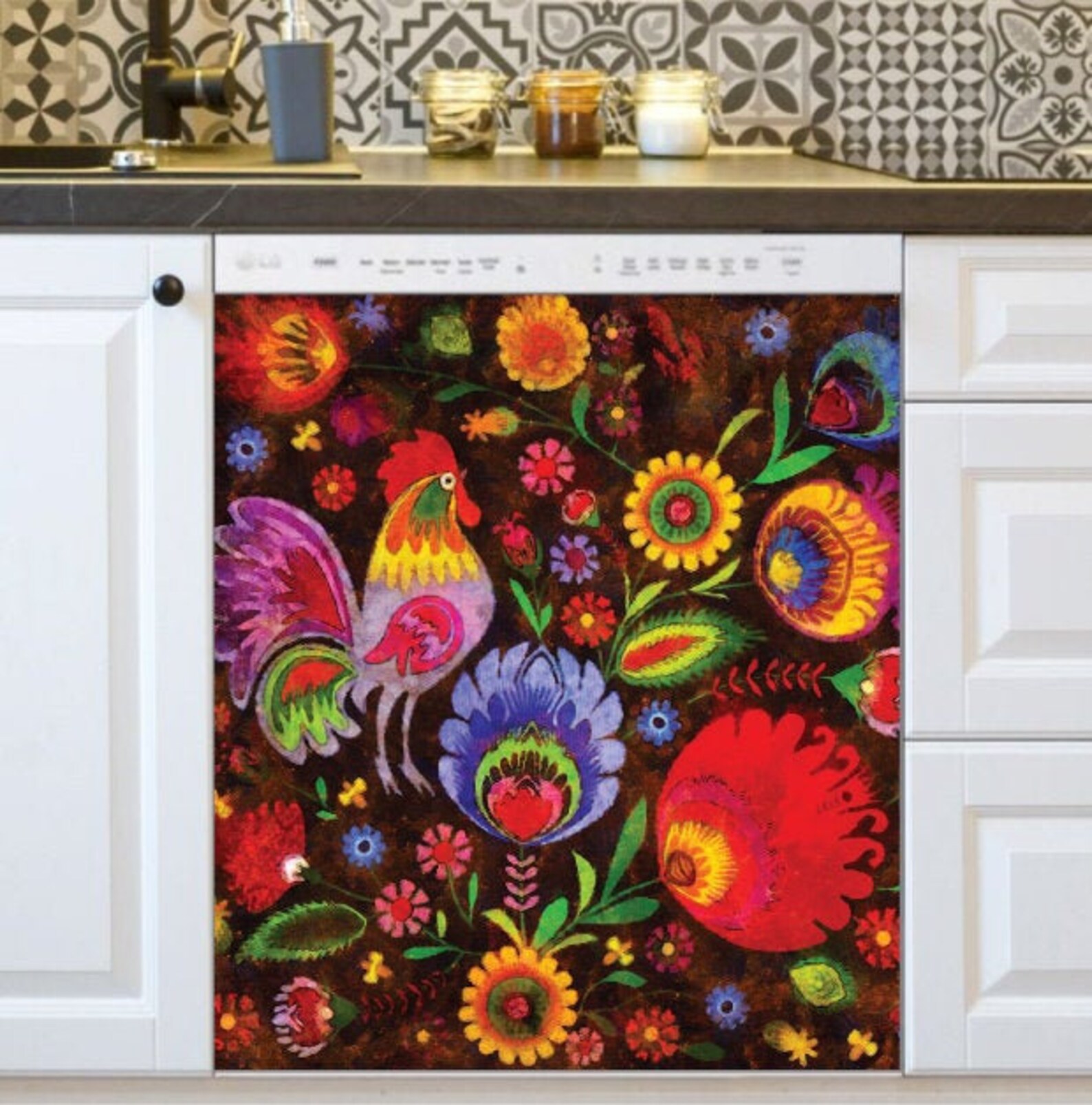 Dishwasher Cover Beautiful Eastern European Folk Etsy