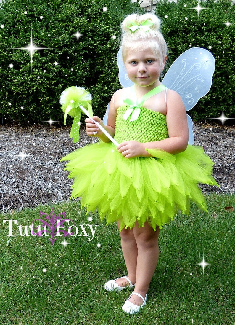 Tinkerbell costume Tinker bell costume Fairy Tutu Dress | Etsy