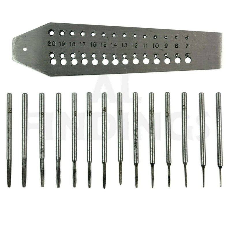 14 Tap & die set no 0.7mm to 2mm taps and dies watch mini Etsy