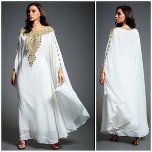 Amira Abaya Caftan Gold Embellished Kaftan Dress Kaftan Maxi | Etsy